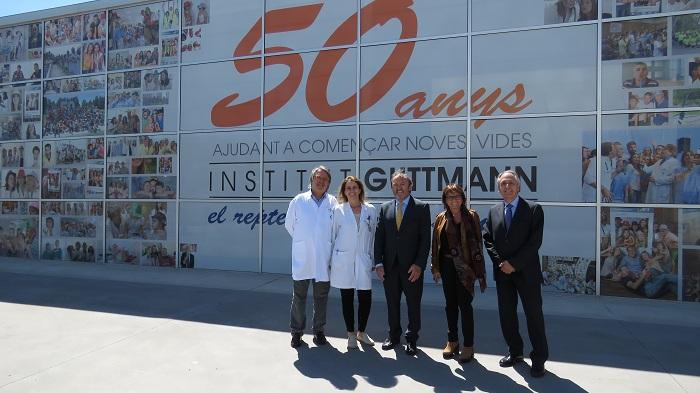 Noticias Institut Guttmann - presidente del RACC visita el hospital 