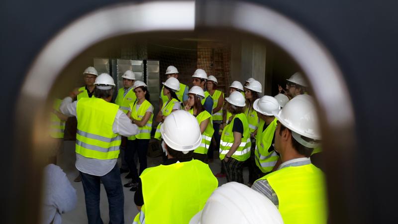 El viernes se realizó la primera visita de trabajo a las obras del nuevo proyecto "Guttmann - La Sagrera"