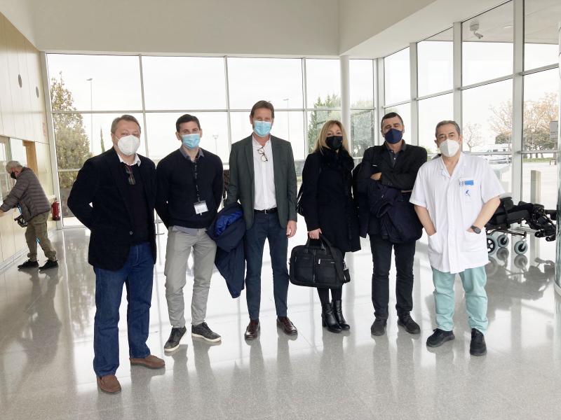 AXA inspectors visit the hospital